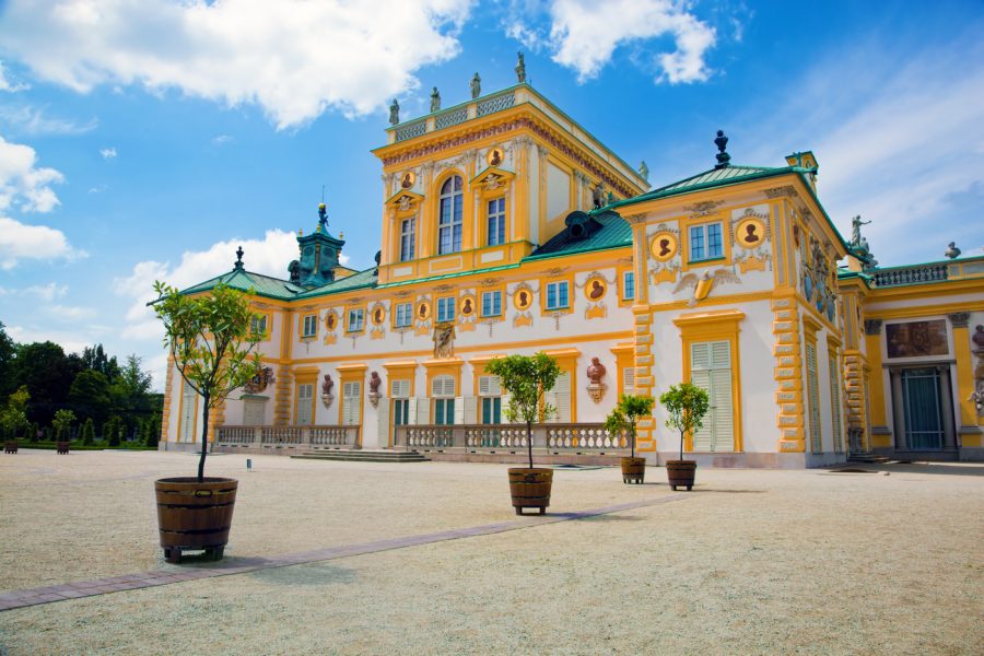 Pałac w Wilanowie elewacja pałacu w Wilanowie
