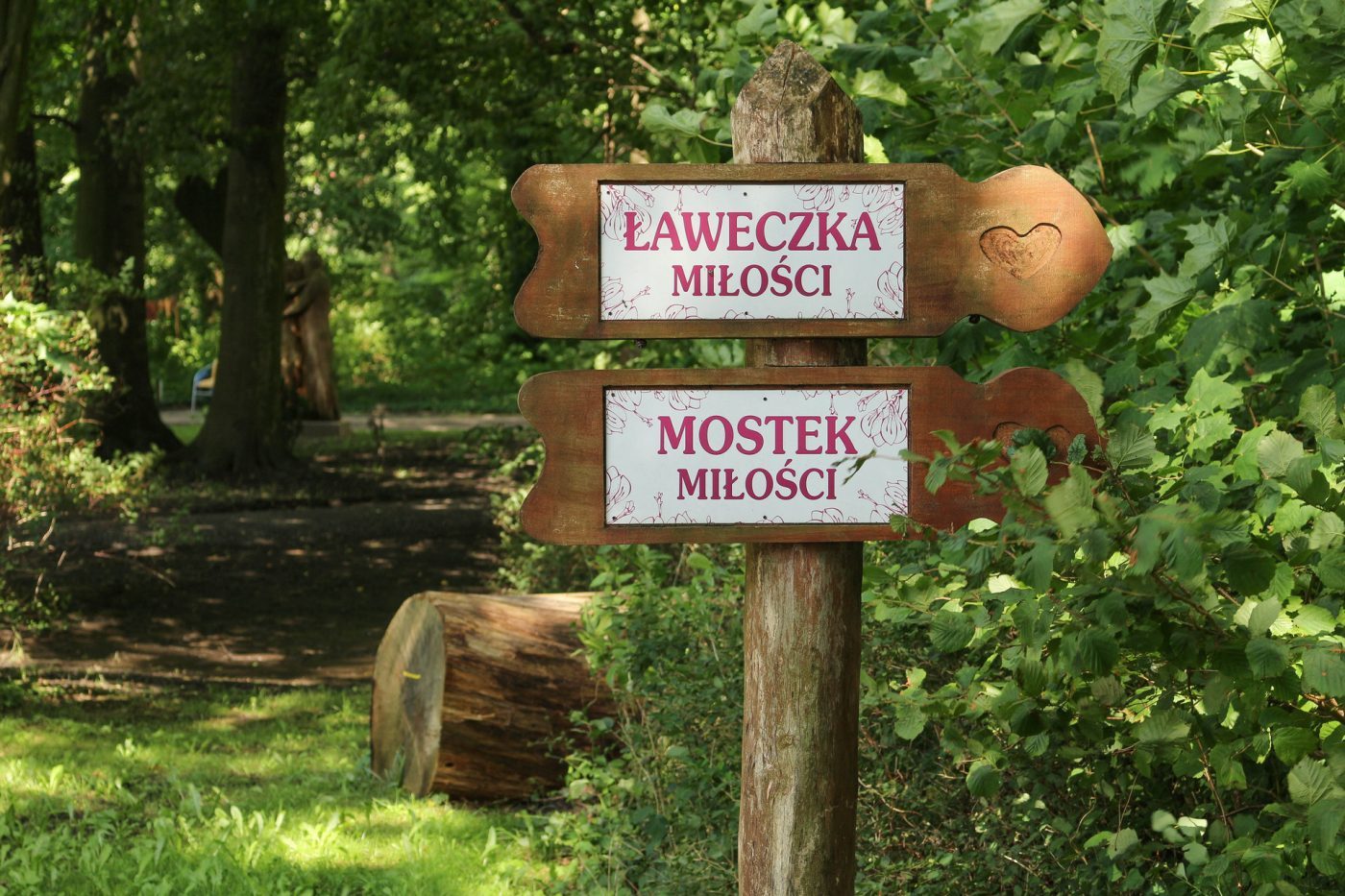park miłości w lubniewicach