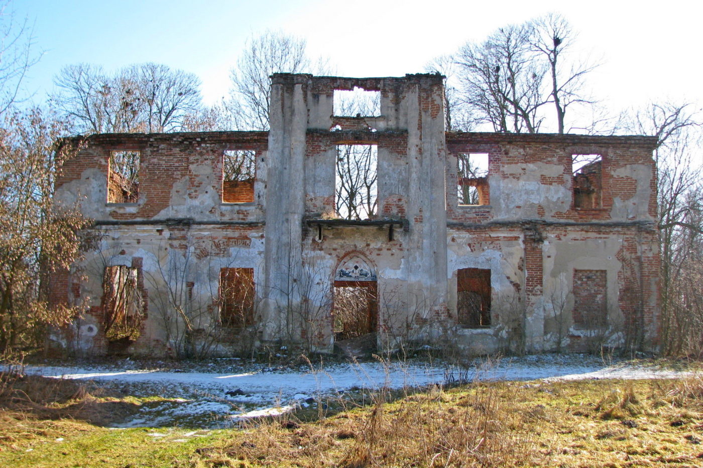 ruiny pałacu w Szreńsku, zamki na Mazowszu